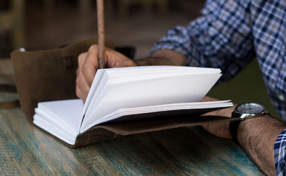 Komal's Passion Handmade Leather Blank Diaries and Journals, 5 in x 7 in, 240 Pages